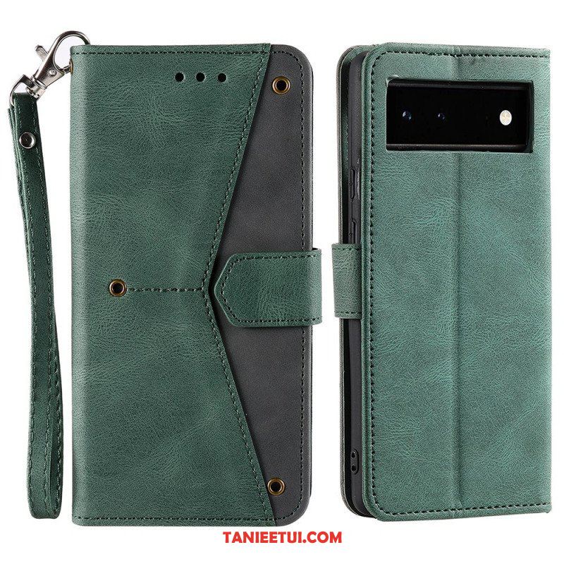 Etui Folio do Google Pixel 6 Szwy W Dotyku