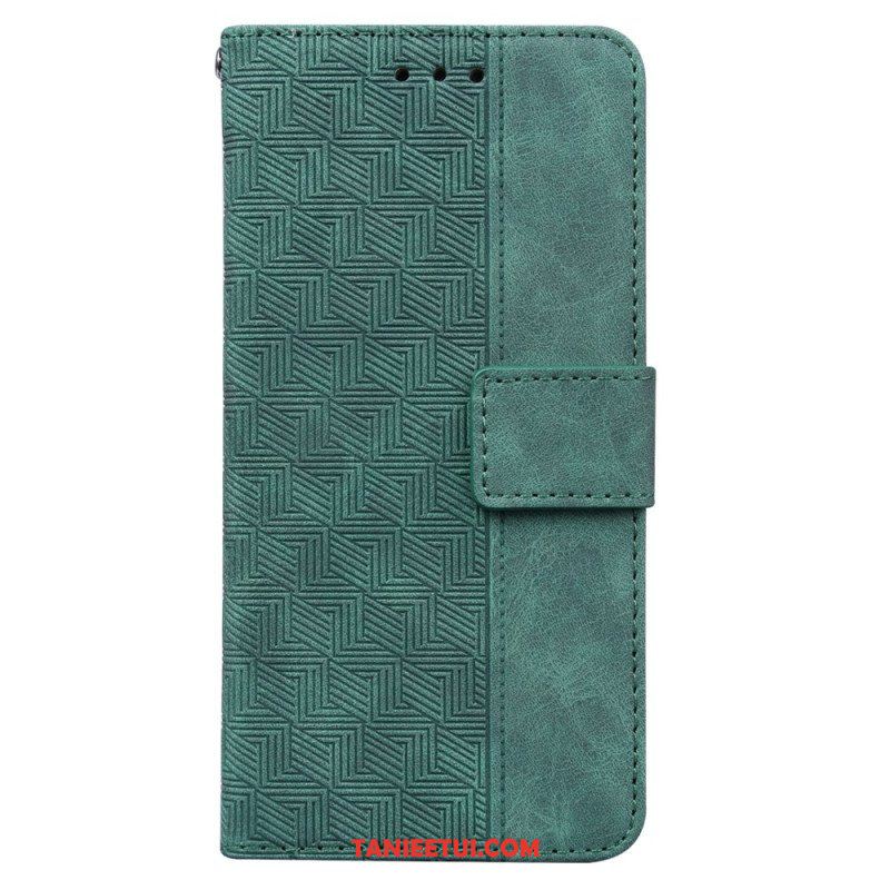 Etui Folio do Google Pixel 7 Pro z Łańcuch Szczotkowane Włókno Węglowe Mofi