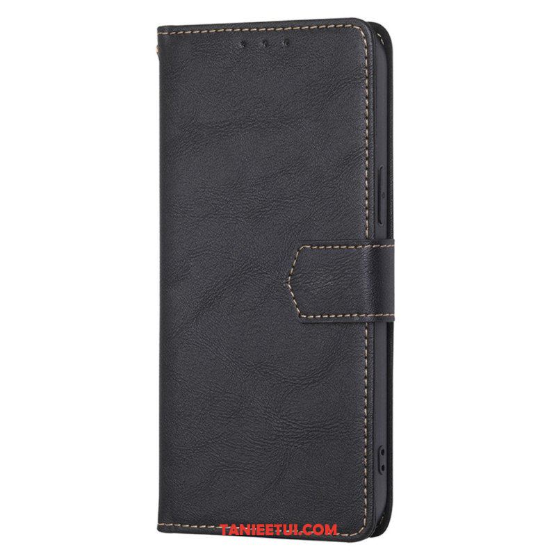 Etui Folio do Huawei Mate 50 Pro Skórzany Efekt Couture