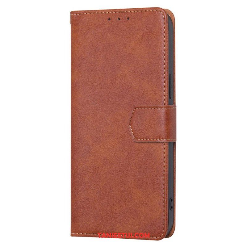 Etui Folio do Huawei Mate 50 Pro Skórzany Efekt Couture