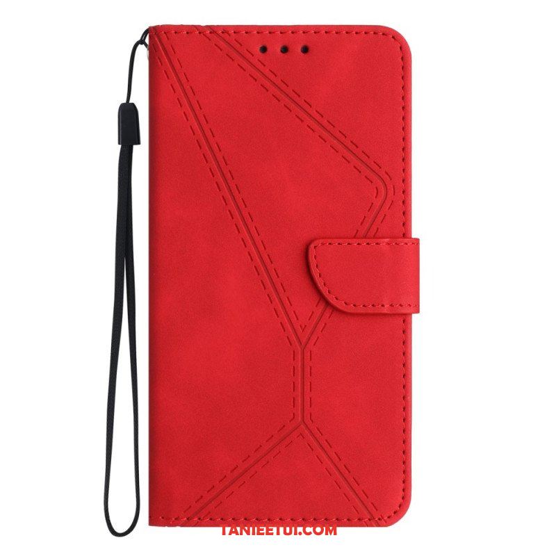 Etui Folio do Huawei P60 Pro Linia Z Efektem Skóry