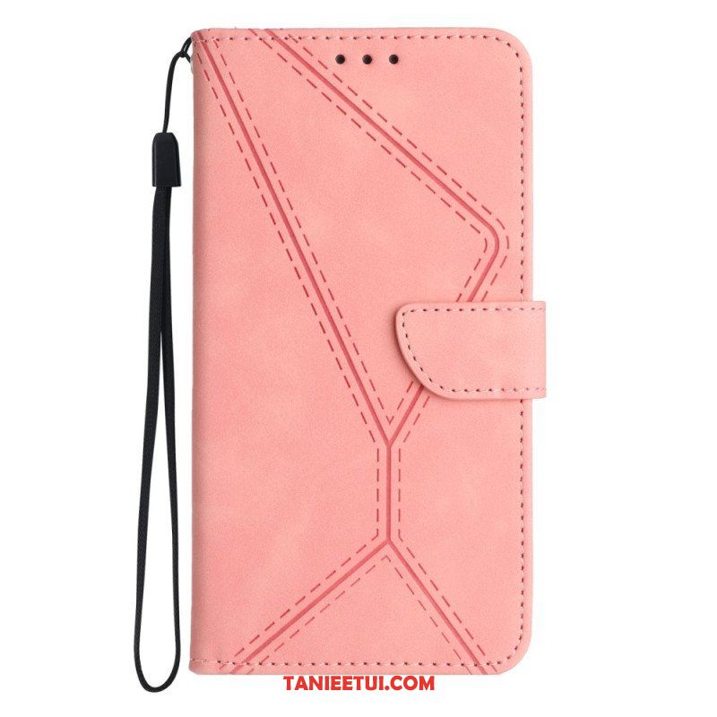 Etui Folio do Huawei P60 Pro Linia Z Efektem Skóry