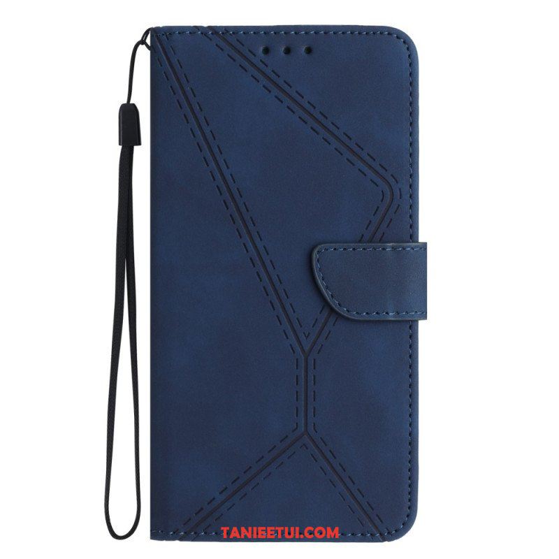 Etui Folio do Huawei P60 Pro Linia Z Efektem Skóry