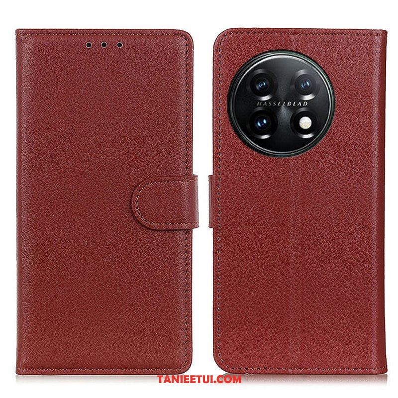 Etui Folio do OnePlus 11 5G Tekstura Liczi