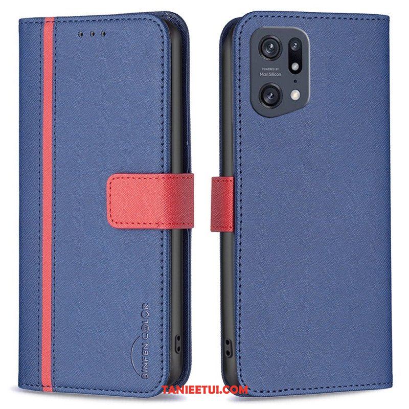 Etui Folio do Oppo Find X5 Pro Tetxuré Binfen Color Ze Sztucznej Skóry