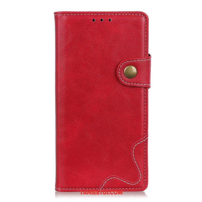 Etui Folio do Poco F4 Fantazyjne Szwy