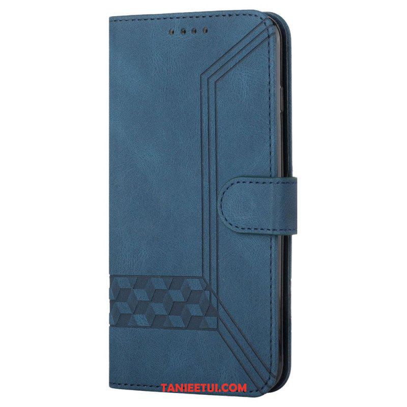 Etui Folio do Poco M4 Pro 5G Diamentowe Linie I Tekstura