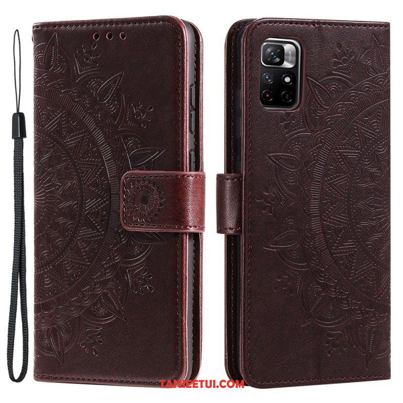 Etui Folio do Poco M4 Pro 5G Mandala Słońca