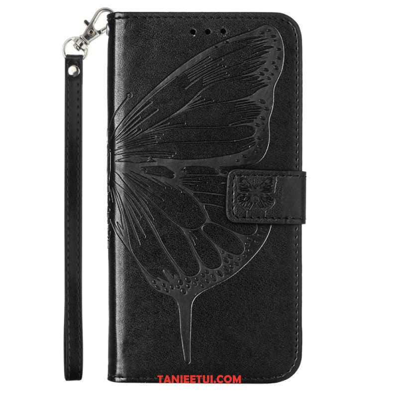 Etui Folio do Poco X5 5G Kwiatowy Motyl