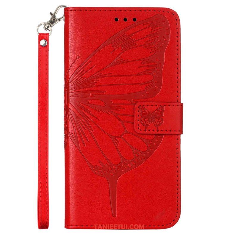 Etui Folio do Poco X5 5G Kwiatowy Motyl