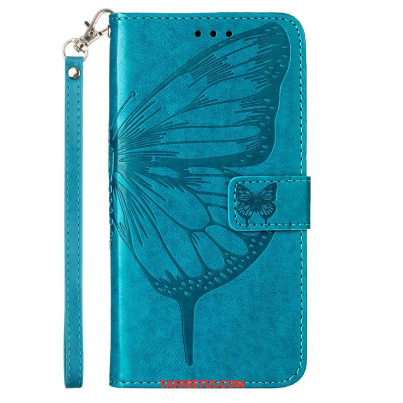 Etui Folio do Poco X5 5G Kwiatowy Motyl