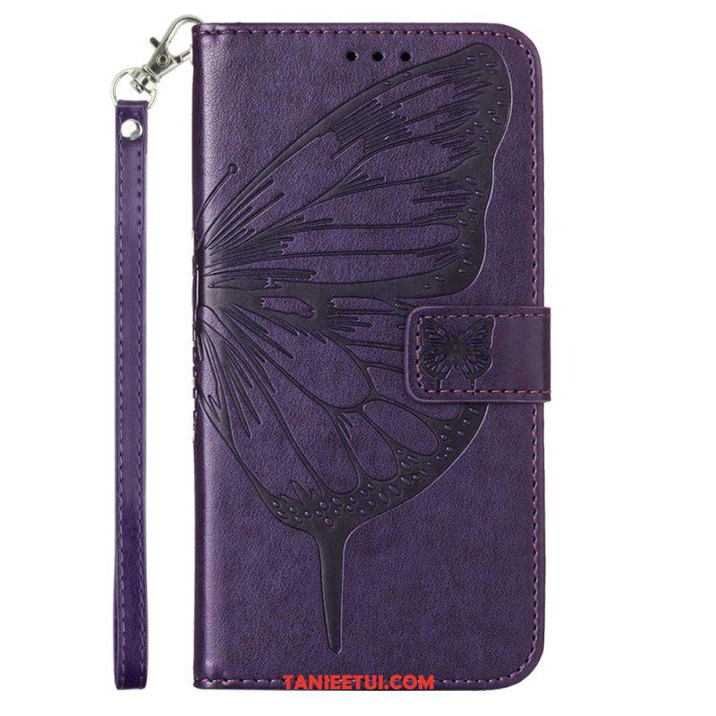 Etui Folio do Poco X5 5G Kwiatowy Motyl