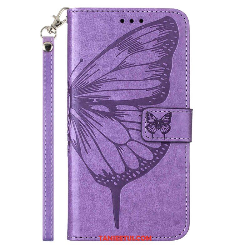 Etui Folio do Poco X5 5G Kwiatowy Motyl