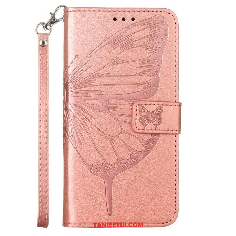 Etui Folio do Poco X5 5G Kwiatowy Motyl