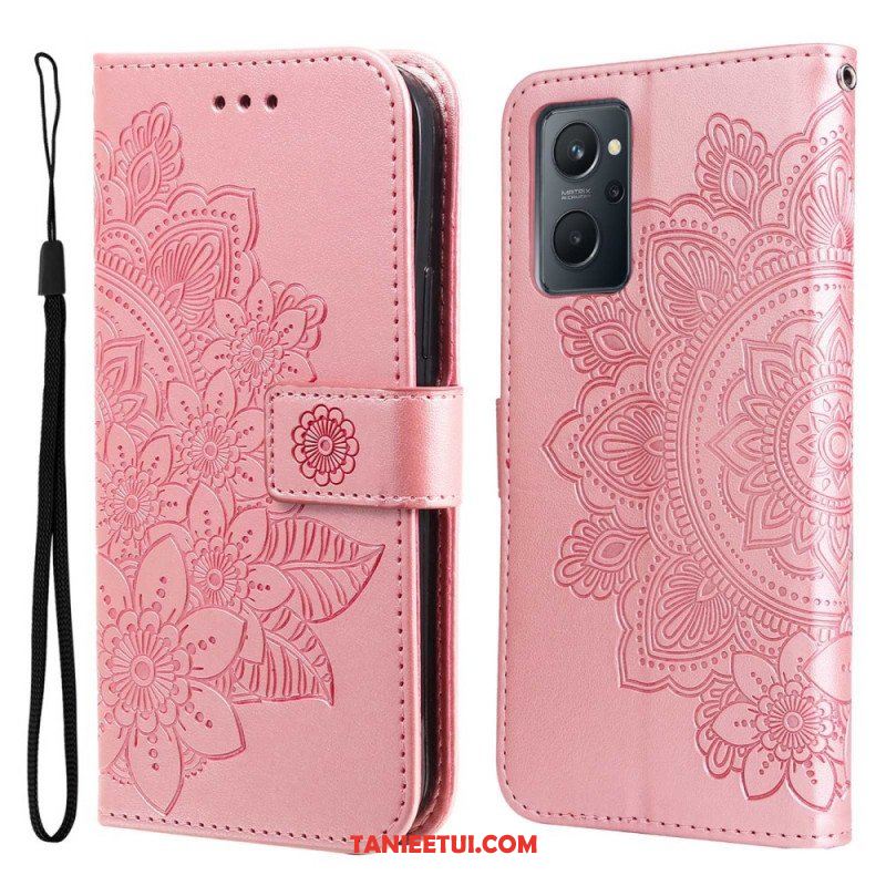 Etui Folio do Realme 9i Kwiaty Mandali