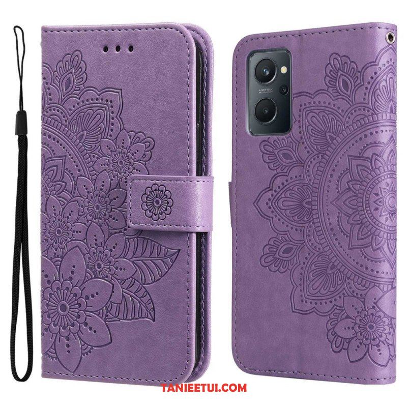 Etui Folio do Realme 9i Kwiaty Mandali