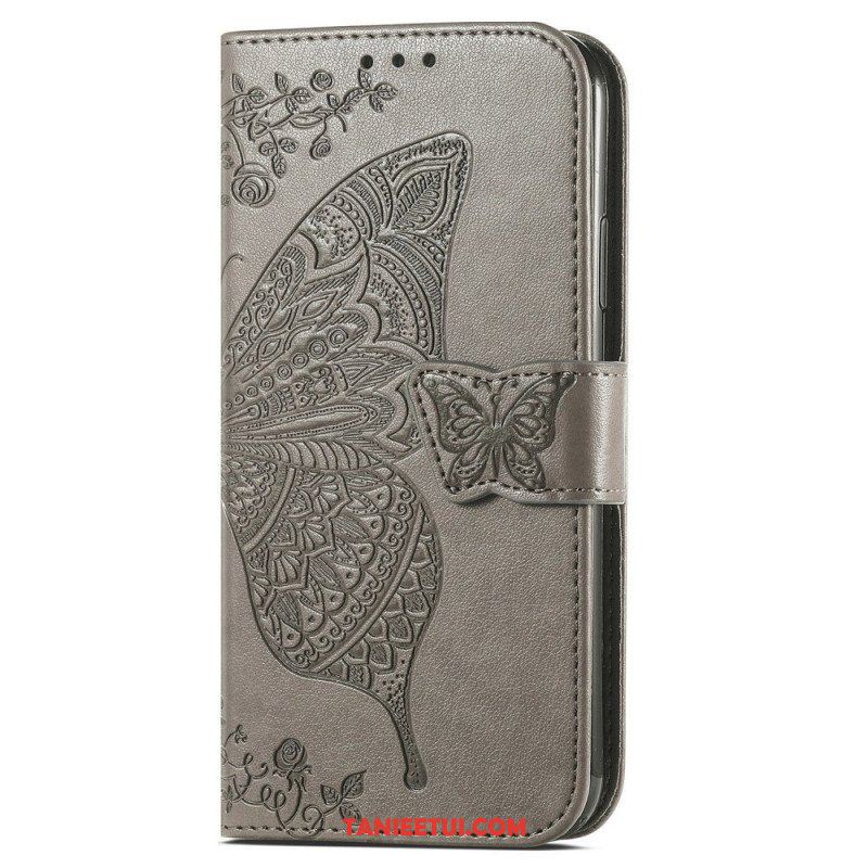 Etui Folio do Samsung Galaxy A14 / A14 5G Barokowy Motyl