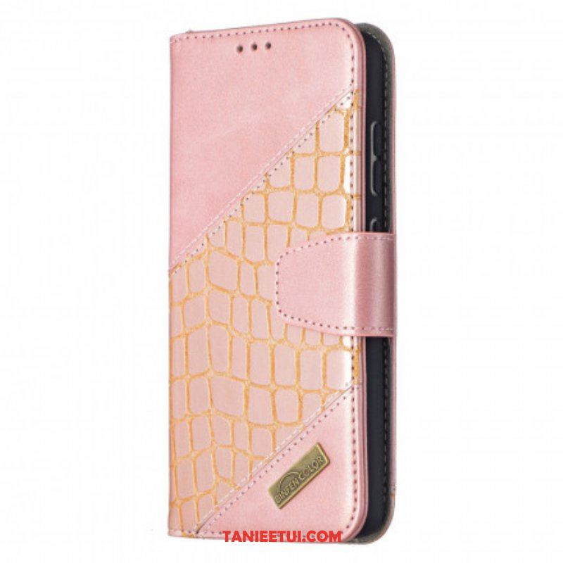 Etui Folio do Samsung Galaxy A52 4G / A52 5G / A52s 5G Klasyczny Efekt Skóry Krokodyla