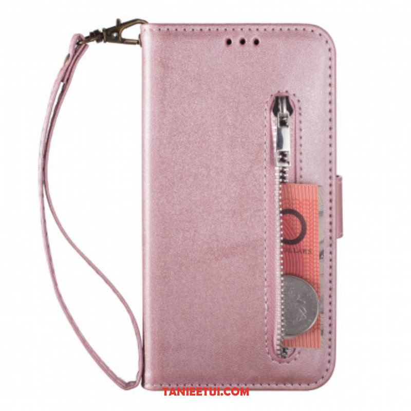 Etui Folio do Samsung Galaxy A52 4G / A52 5G / A52s 5G Portmonetka Z Efektem Skóry