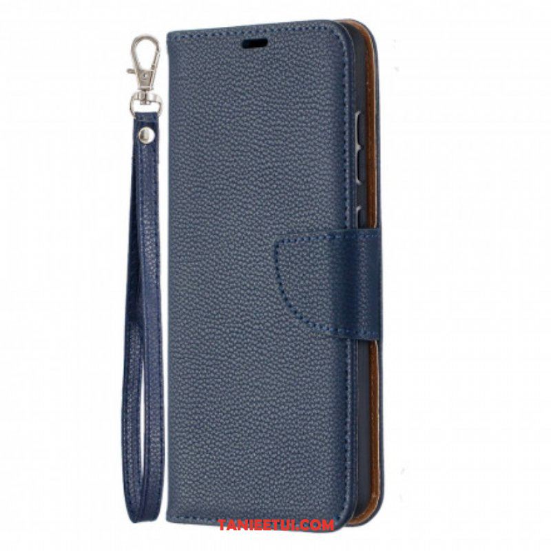 Etui Folio do Samsung Galaxy A52 4G / A52 5G / A52s 5G Skórzany Futerał Liczi Rabat Ukośne