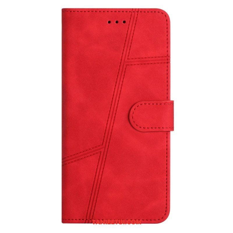 Etui Folio do Samsung Galaxy A53 5G z Łańcuch Linie Smyczy