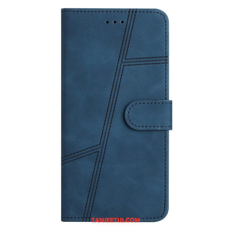 Etui Folio do Samsung Galaxy A53 5G z Łańcuch Linie Smyczy