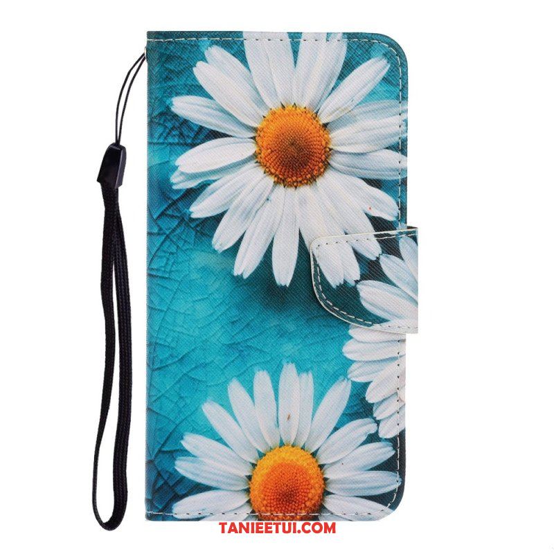 Etui Folio do Samsung Galaxy A54 5G z Łańcuch Czarny Pasek