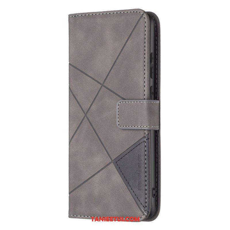 Etui Folio do Samsung Galaxy M23 5G Kolorowe Trójkąty Binfena