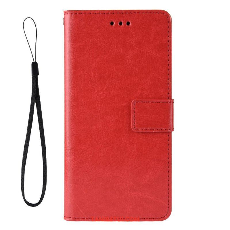 Etui Folio do Samsung Galaxy M32 Błyszcząca Sztuczna Skóra