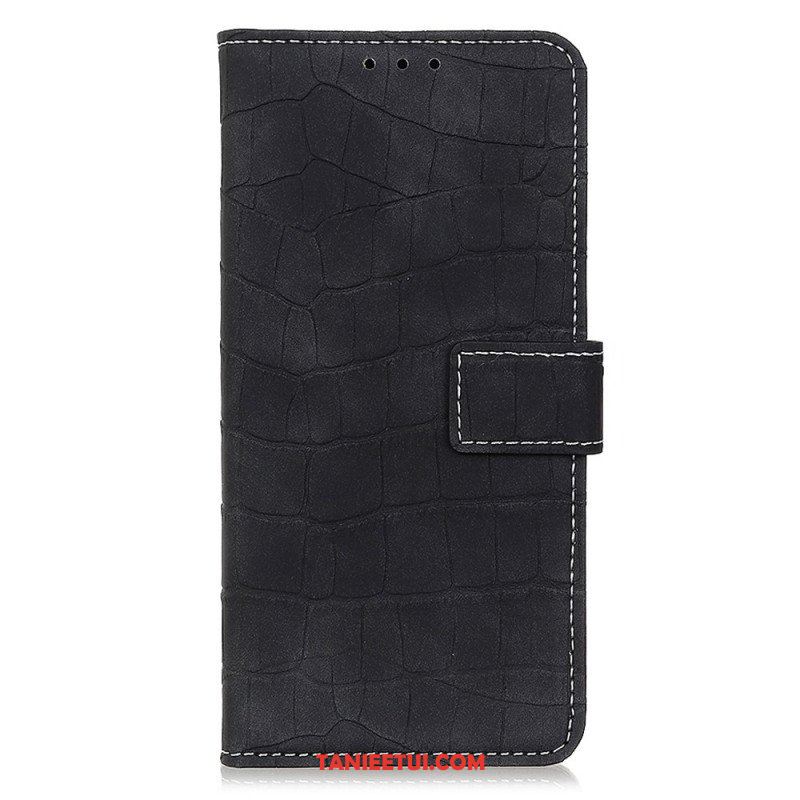 Etui Folio do Samsung Galaxy M33 5G Efekt Skóry Krokodyla