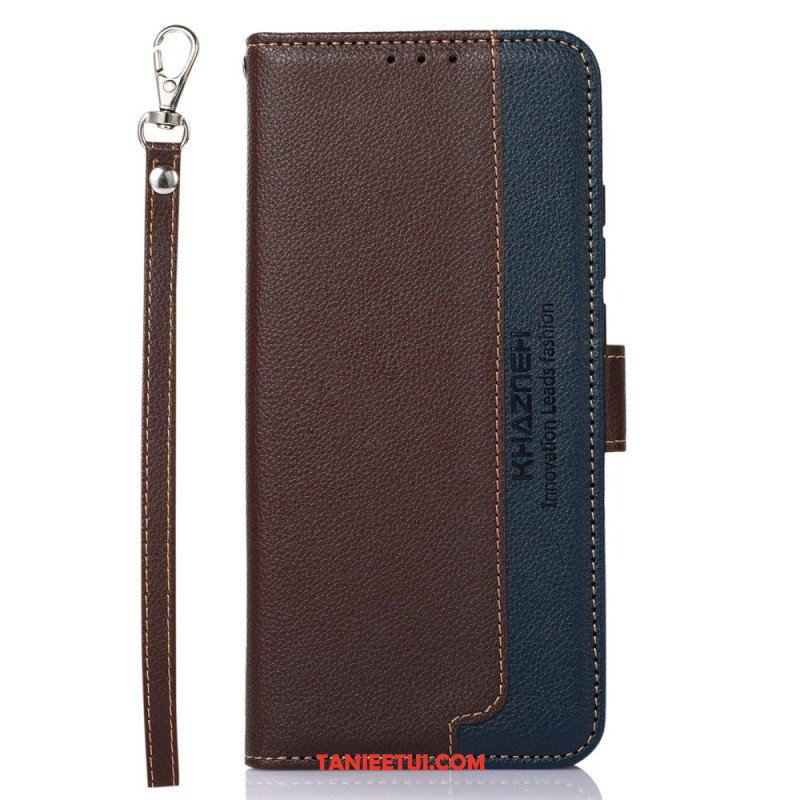 Etui Folio do Samsung Galaxy M52 5G Rfid Khazneh W Stylu Liczi