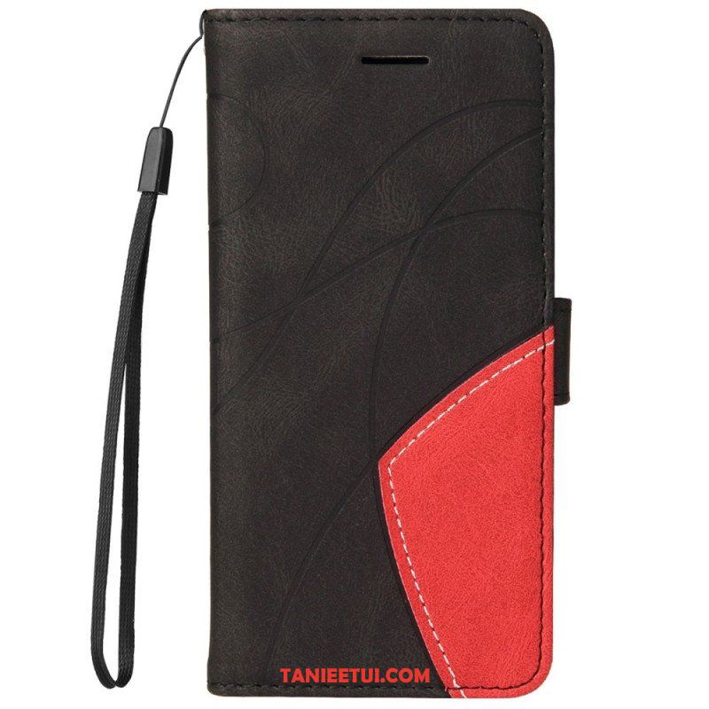 Etui Folio do Samsung Galaxy M52 5G z Łańcuch Linia Tuszu Do Smyczy