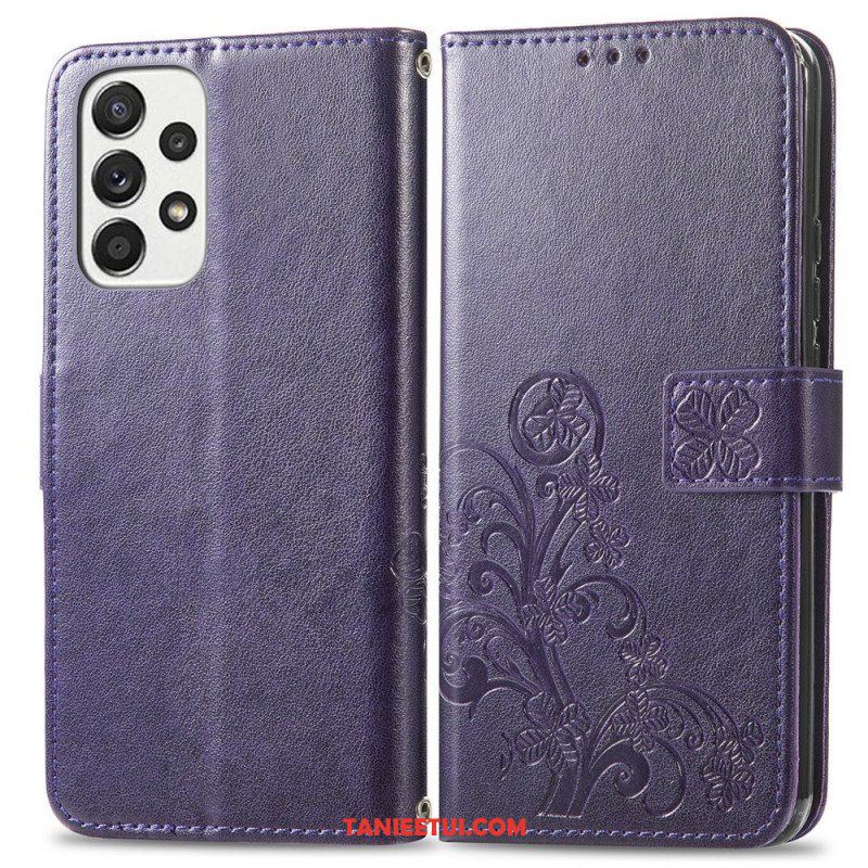 Etui Folio do Samsung Galaxy M53 5G Czterolistna Koniczyna