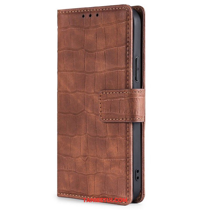 Etui Folio do Samsung Galaxy M53 5G Styl Skóry Krokodyla