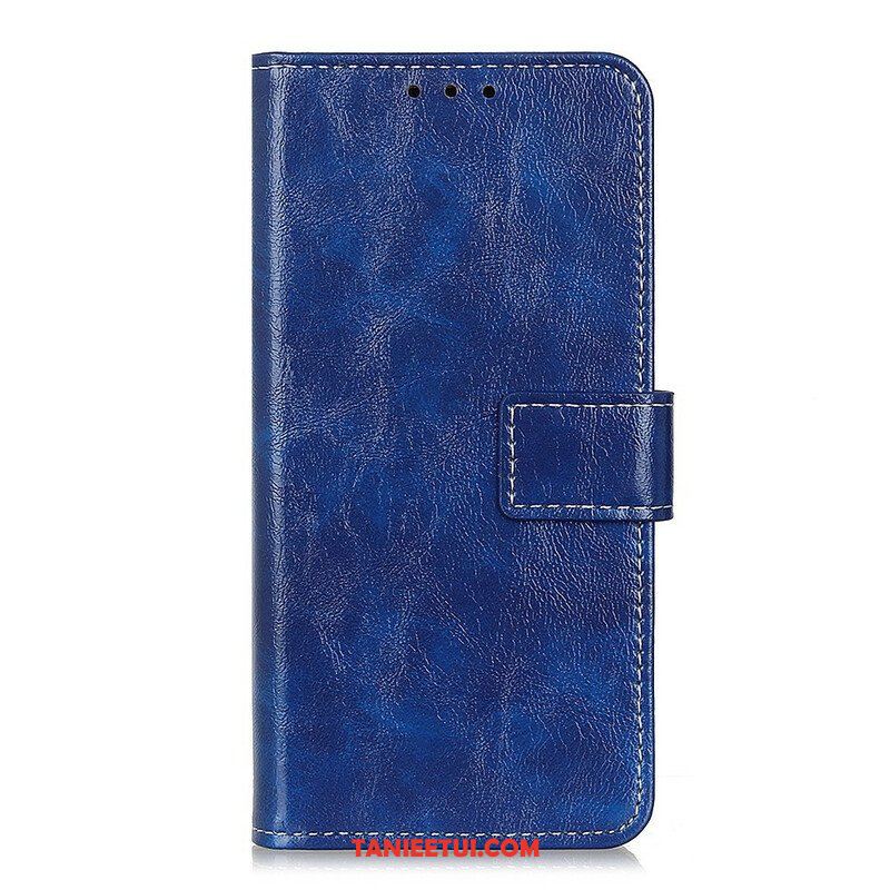 Etui Folio do Samsung Galaxy S21 5G Błyszczące I Widoczne Szwy