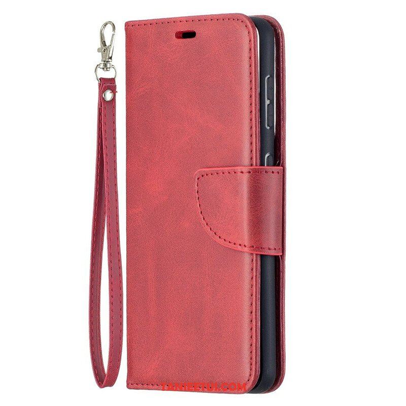 Etui Folio do Samsung Galaxy S21 5G Skórzany Futerał Gładka Klapa Ukośna