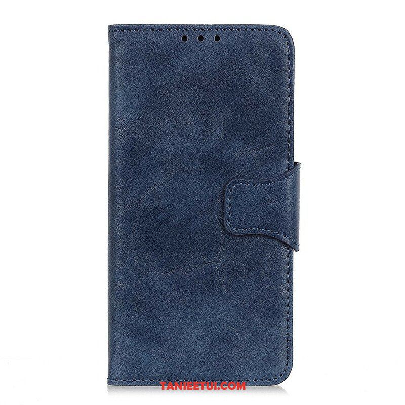 Etui Folio do Samsung Galaxy S21 FE Dwustronne Zapięcie Ze Skóry Dwoinowej