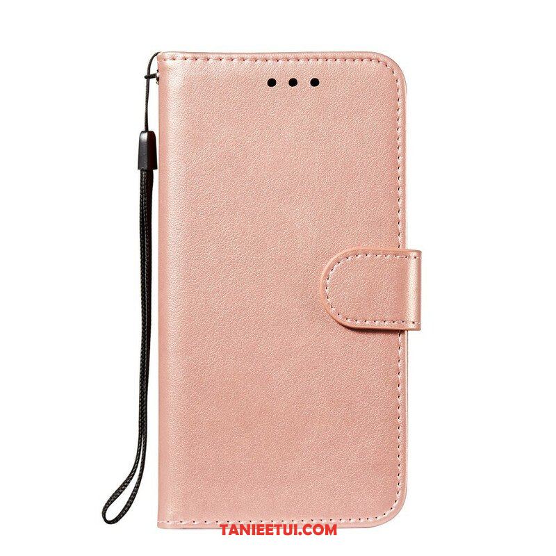 Etui Folio do Samsung Galaxy S21 FE z Łańcuch Solid Color Series Strappy