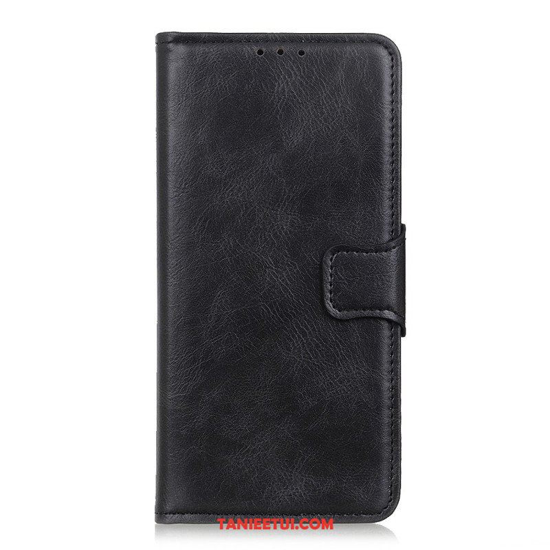 Etui Folio do Samsung Galaxy S22 5G Dwustronne Zapięcie Z Efektem Skóry