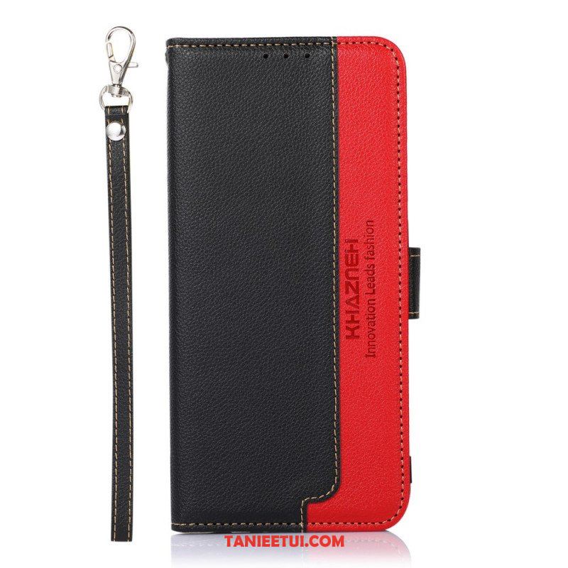 Etui Folio do Samsung Galaxy S22 5G Rfid Khazneh W Stylu Liczi