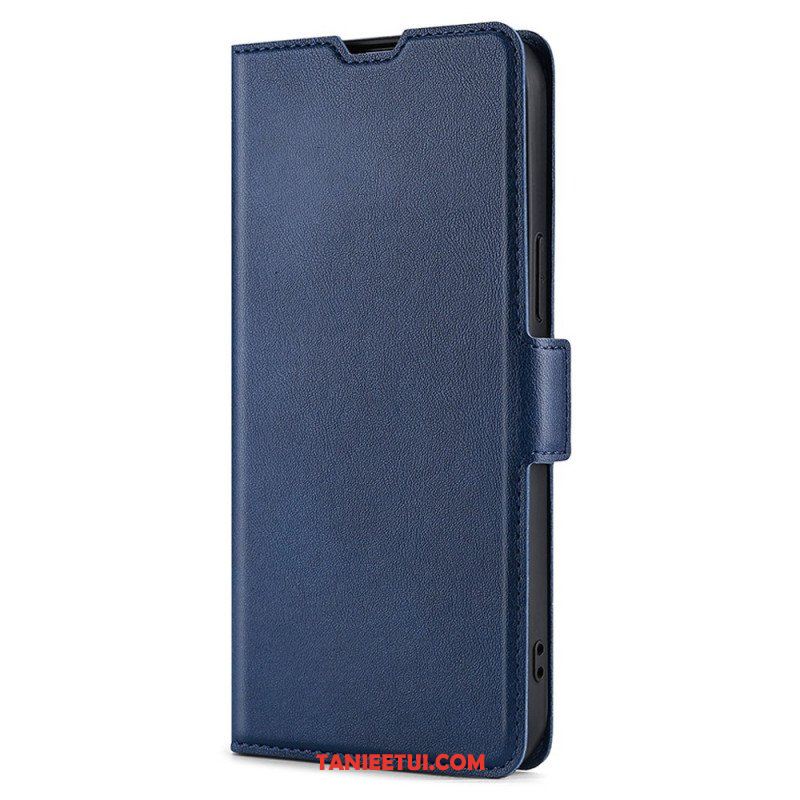 Etui Folio do Samsung Galaxy S22 Plus 5G Styl Z Bardzo Cienkiej Skóry