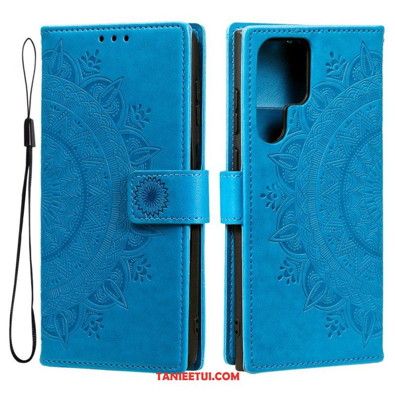 Etui Folio do Samsung Galaxy S22 Ultra 5G Mandala Słońca