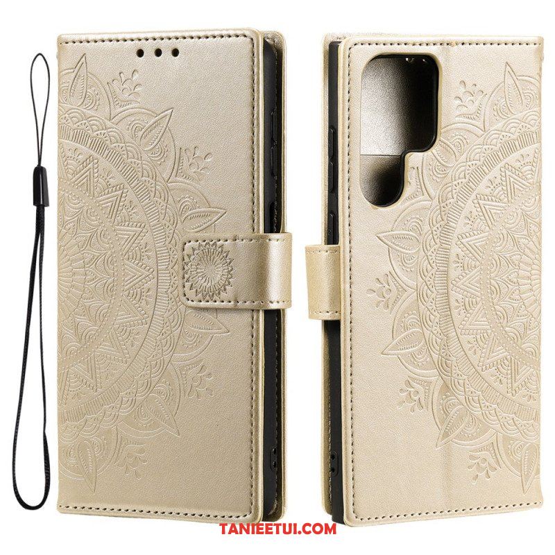 Etui Folio do Samsung Galaxy S22 Ultra 5G Mandala Słońca