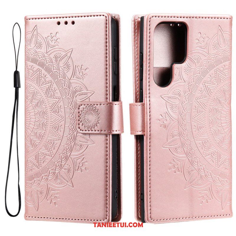 Etui Folio do Samsung Galaxy S22 Ultra 5G Mandala Słońca