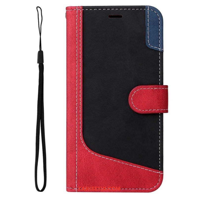 Etui Folio do Samsung Galaxy S23 5G Dwukolorowy Z Paskiem