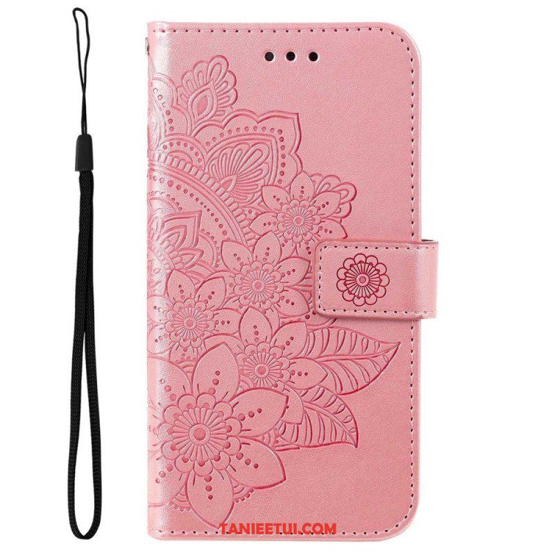 Etui Folio do Samsung Galaxy S23 Plus 5G z Łańcuch Paskowata Mandala