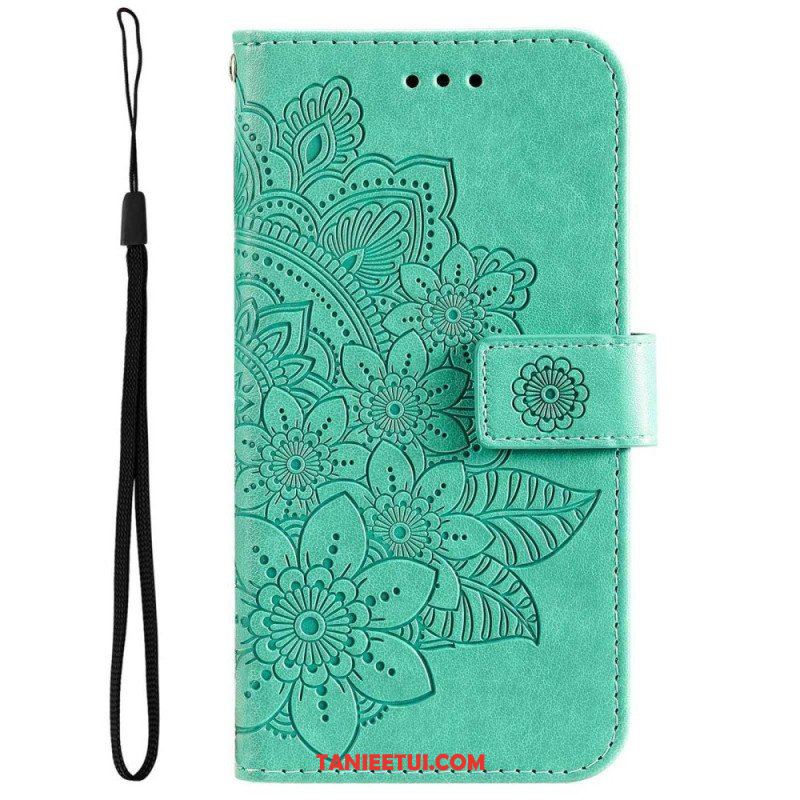 Etui Folio do Samsung Galaxy S23 Plus 5G z Łańcuch Paskowata Mandala