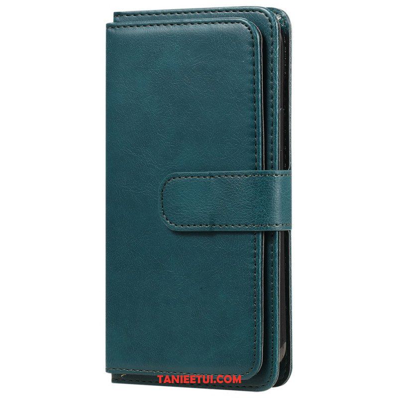 Etui Folio do Samsung Galaxy S23 Ultra 5G Wielofunkcyjny Uchwyt Na 10 Kart