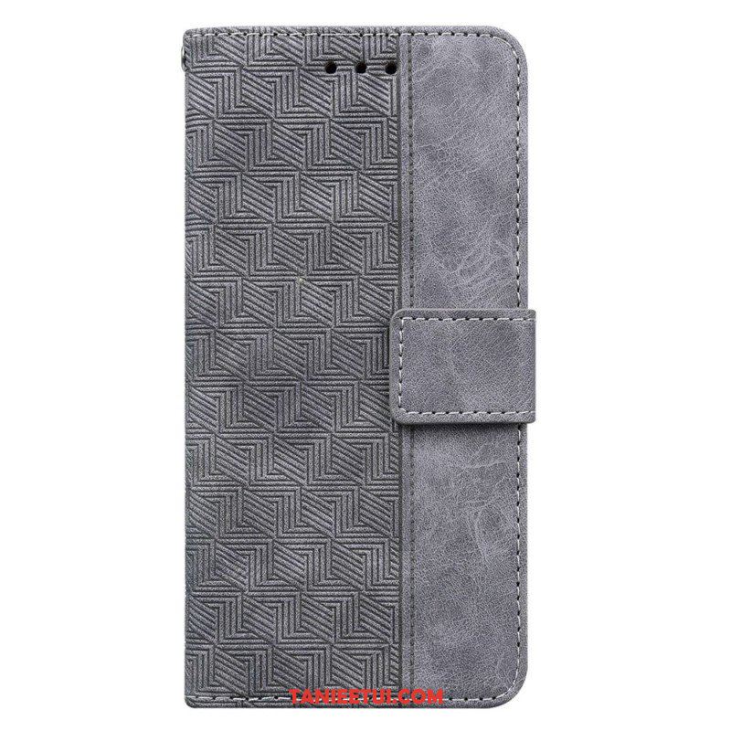 Etui Folio do Samsung Galaxy S23 Ultra 5G z Łańcuch Pasiasty Wzór