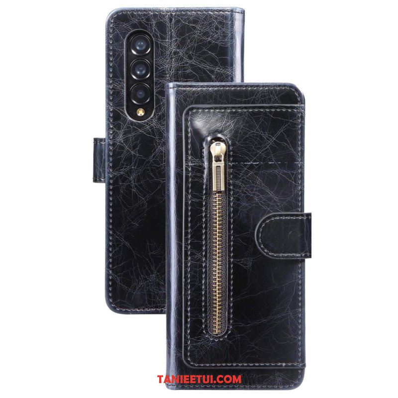 Etui Folio do Samsung Galaxy Z Fold 4 Wielofunkcyjne Kieszenie Ze Sztucznej Skóry